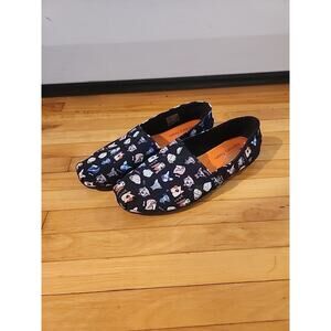 Bobs for Dogs Skechers Womens 8 Black Round Toe Casual Slip On Shoes SN 34392